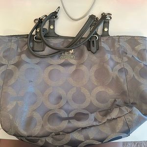 SILVER COACH BAG